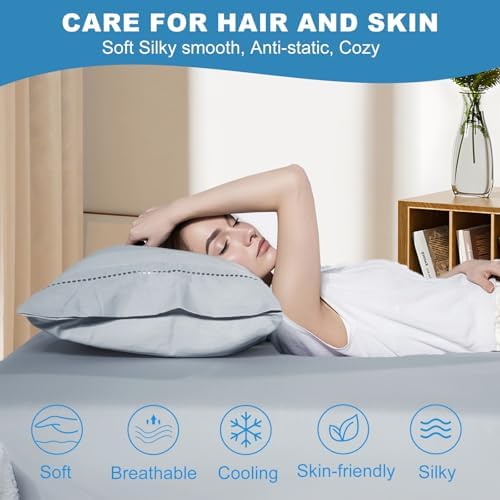 Cooling Pillow Cases Set of 2, King Size Cool Pillowcases - Image 5