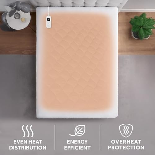 Sunbeam Restful Quilted Water Resistant Heated Mattress Pad - Image 5