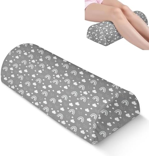 Knee Pillow for Back Sleeping – Half Moon Bolster Pillow for Under Knee While by Unknown