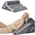 BDEUS 3PCS Wedge Pillow Set for After Surgery, Back Pillow for Bed Sitting up by BDEUS