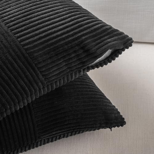 Fancy Homi 2 Packs Black Lumbar Decorative Throw Pillow Covers 14x24 Inch - Image 4