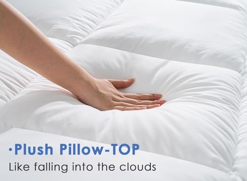 Marine Moon Twin Mattress Topper, Cooling Plush Pillow Top, Extra Thick - Image 2