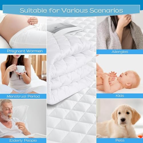 GRT Waterproof Sofa Bed Mattress Pad, Queen Sleeper Sofa Mattress Protector - Image 5