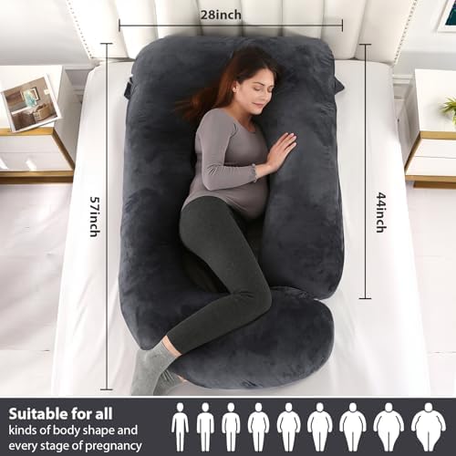 BATTOP Pregnancy Pillows for Sleeping- U Shaped Full Body Maternity Pillow - Image 3
