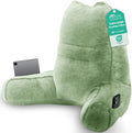 Sasttie Reading Pillow for Bed, Back Pillow for Sitting Up, Sage Green by SASTTIE