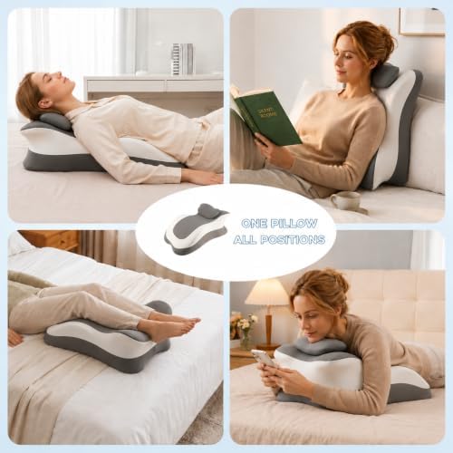 Memory Foam Ergonomic Reading Pillow - Image 4