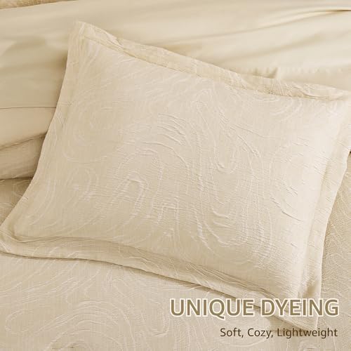 Monbix Queen Comforter Set 7 Pieces Birch Marble Bed in a Bag - Image 6