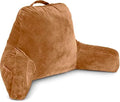 Husband Pillow Tan, Original Reading Pillow in Bed Rest Chair, Shredded Memory by HusbandPillow