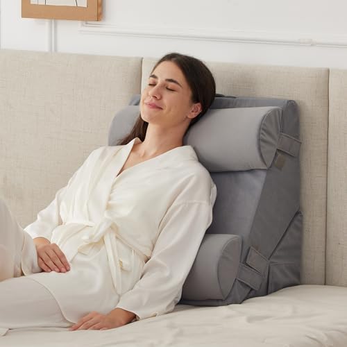 Ruqmuis Wedge Pillow Set for After Surgery, Incline Pillow Wedge for Headboard by Ruqmuis