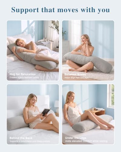 YZ HOME Weighted Body Pillow 8lbs Cooling Body Pillow - Image 6