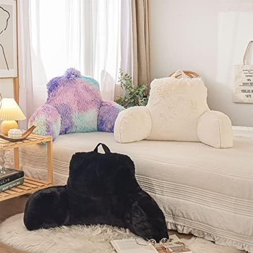 A Nice Night Black Reading Pillow, 18.5" Bed Wedge Pillows - Image 4