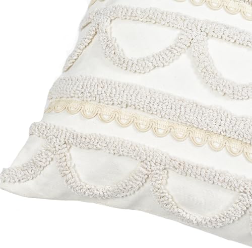 Boho Throw Pillow Covers 18x18 Tufted - Image 5