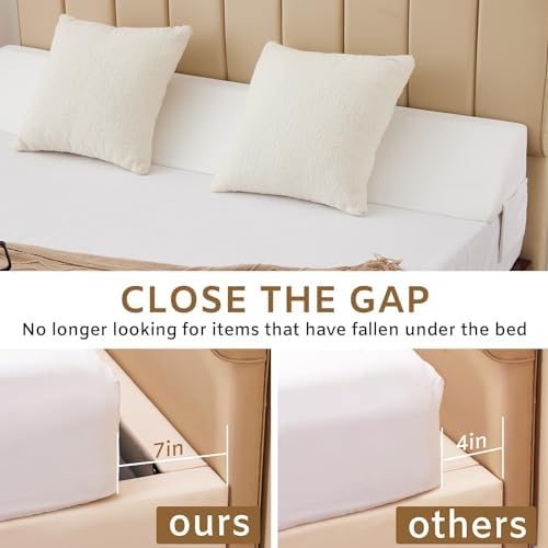 Bedluxe King Bed Wedge Pillow for Headboard, Fill The Gap - Image 3