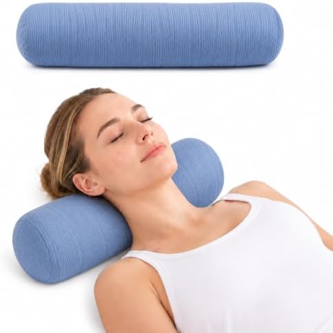 Neck Roll Pillow, Cervical Neck Pillow Bolster Pillow by AntiCellulite