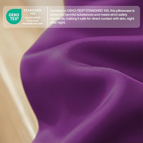 QUEENSBAY Standard Pillow Cases Set of 2, Microfiber Cooling Pillowcases - Image 5