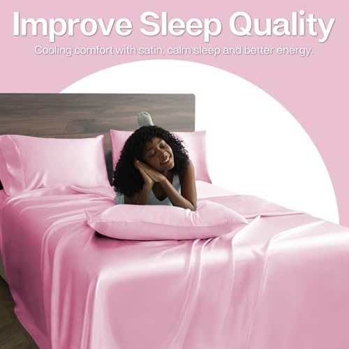 MR&HM Satin Pillowcase 2 Pack, Queen Size 20"x30" - Image 4