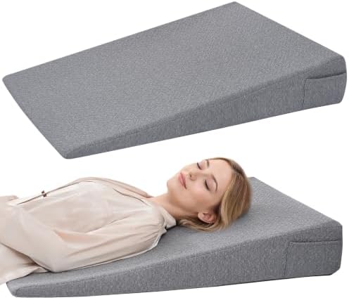 Vekkia 34" Extra-Long Wedge Pillow, 5.5" Bed Wedge Pillow by Vekkia