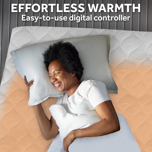 Sunbeam Restful Quilted Water Resistant Heated Mattress Pad - Image 4