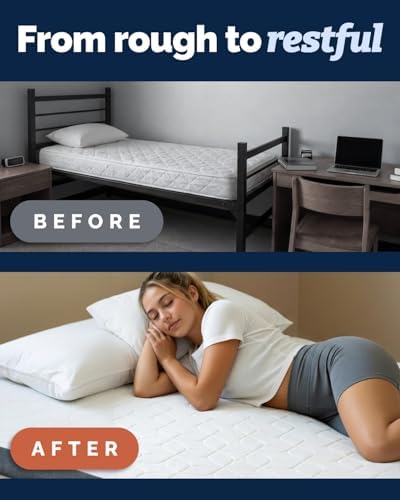 3 Inch Twin XL Memory Foam Mattress Topper - Image 3