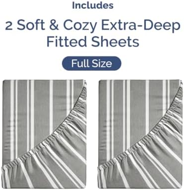 CGK Linens 2 Pack Extra Deep Full Fitted Sheets - Image 4