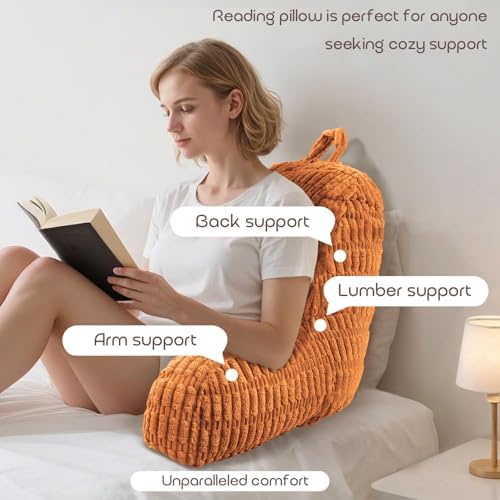 Reading Pillows for Bed Back Rest Pillow for Sitting up - Image 3