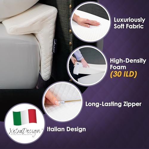XetraDesign Bed Wedge Pillow for Headboard Gap Up to 7", Triangle Gap Filler - Image 4