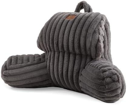 Faux Fur Reading Pillow for Bed, Kids Back Support Pillow by Am%C3%A9lieHome