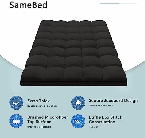 SameBed Mattress Topper Cal King, Extra Thick Mattress Pad Cover - Image 2