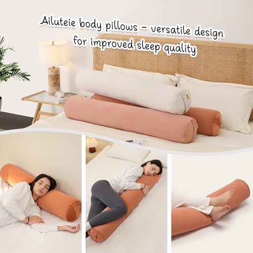 Body Pillow for Adults, Amber Orange - Image 6