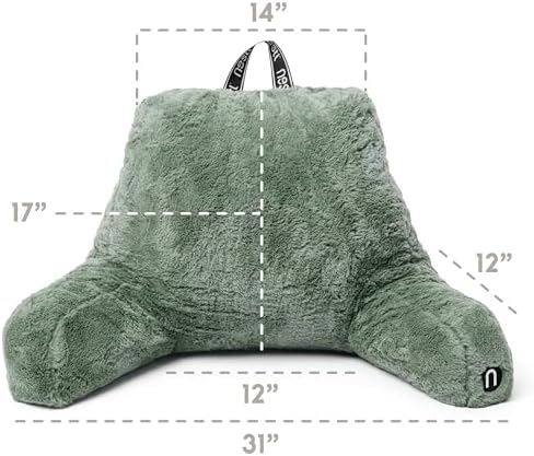Nestl Fur Reading Pillow, Stylish Back Pillow - Image 3