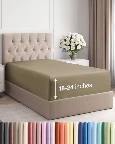 CGK Linens Extra Deep Twin XL Fitted Sheet by CGKUnlimited