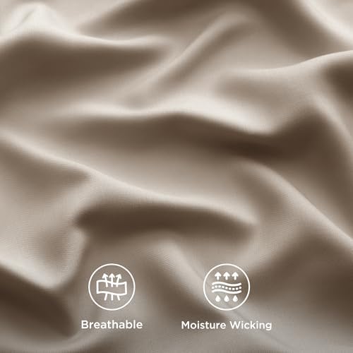 Bedsure PureWoven 100% Rayon Derived from Bamboo, Twin Bed Sheets, 3 Pieces - Image 4