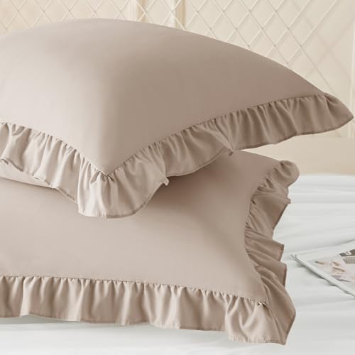KKJIAF 2 Pack Ruffle Pillow Cases 20x20 Inches - Image 2