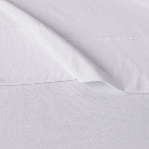 Amazon Basics 4 Piece Bed Sheet Set, 100% Cotton Jersey, Includes Super Soft - Image 4