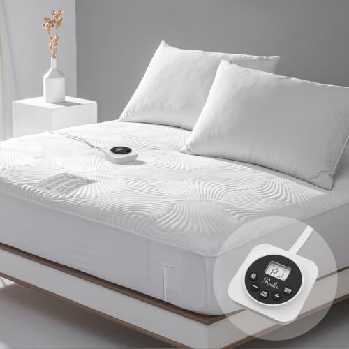 Heated Mattress Pad Twin XL, 3D Air Fabric, Preheat & Memory by reaks