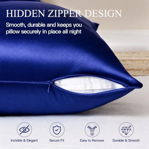 INSSL Silk Pillowcase for Women, Mulberry Silk Pillowcase for Hair and Skin and - Image 6