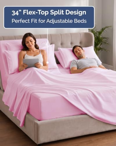 Extra Deep Flex Top Split Head King Sheet Set - Image 3