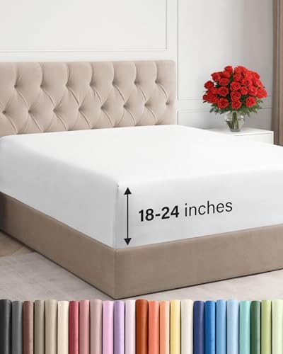 CGK Linens Extra Deep Cal King Fitted Sheet by CGKUnlimited