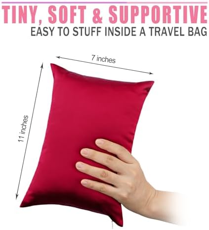 Silky Satin Small Knee Pillow for Side Sleepers, Soft Leg Pillows Relief from - Image 4