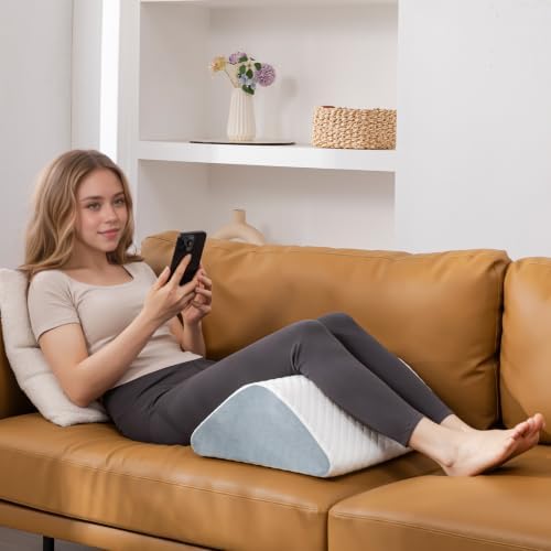 Knee Wedge Pillow 6.3'' for Post-Surgery Recovery-Leg Elevation Support for - Image 2