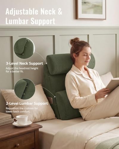 Blissful Diary Reading Pillow, Wide Backrest - Image 3