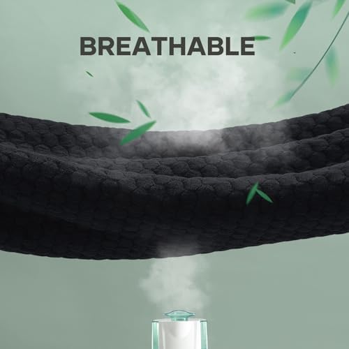 OhGeni 100% Waterproof Mattress Protector, Queen Size Black Soft Bamboo Viscose - Image 7