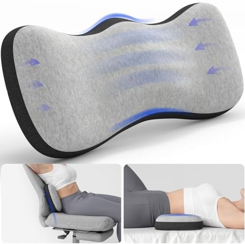 Lumbar Support Pillow for Bed, Lower Back Pillow for Sleeping, Memory Foam - Image 5