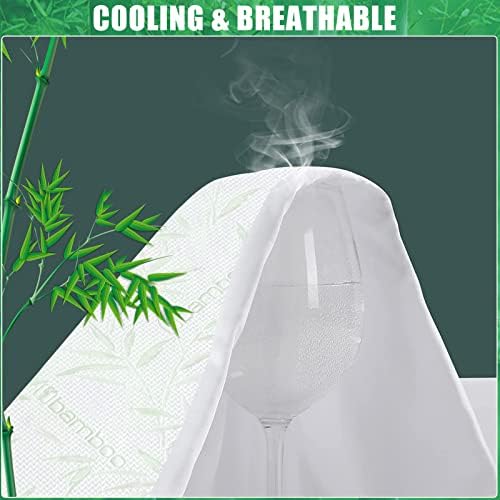 Waterproof Mattress Protector Full Size, Viscose Cooling Breathable Mattress - Image 3