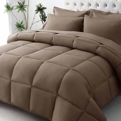 JOLLYVOGUE Twin Comforter Set, Ultra-Soft Bed in a Bag Twin Size 5 Pieces by JOLLYVOGUE