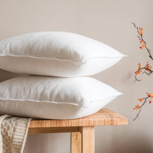 CHUFFED Linen Pillow Cases 2 Pack 100% Linen Standard Pillowcases, Breathable - Image 5