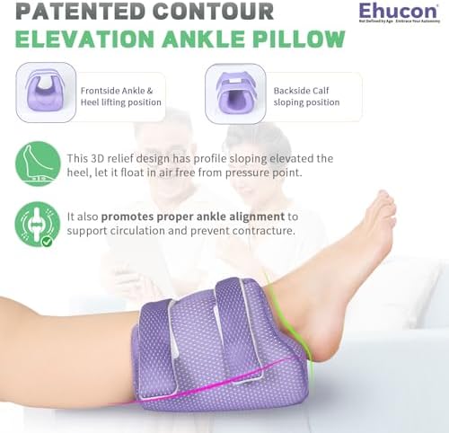 3D Heel Protectors for Pressure Sores, Ankle Elevation Pillow Foot Support - Image 5