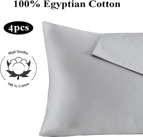 100% Egyptian Cotton King Size Pillow Protectors - Image 7