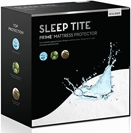 SLEEP TITE Hypoallergenic 100% Waterproof Mattress Protector by Malouf