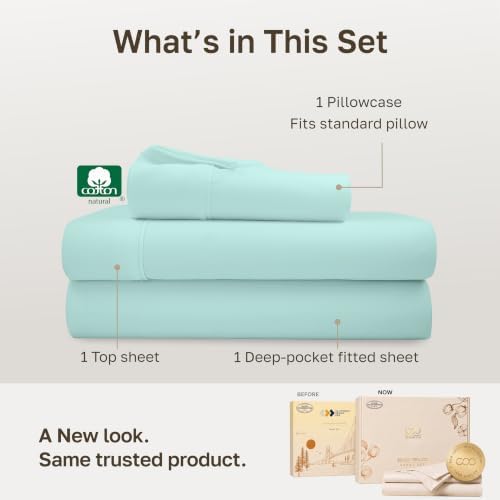 California Design Den 100% Cotton Sateen Twin/XL Sheets - Image 3